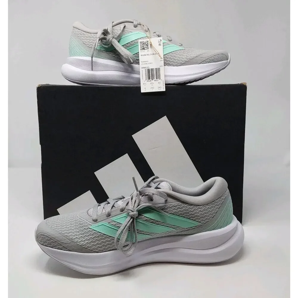 Adidas Runfalcon 6 Women’s Size 8 Grey Clear Mint Cloudfoam Running Shoes NWT
